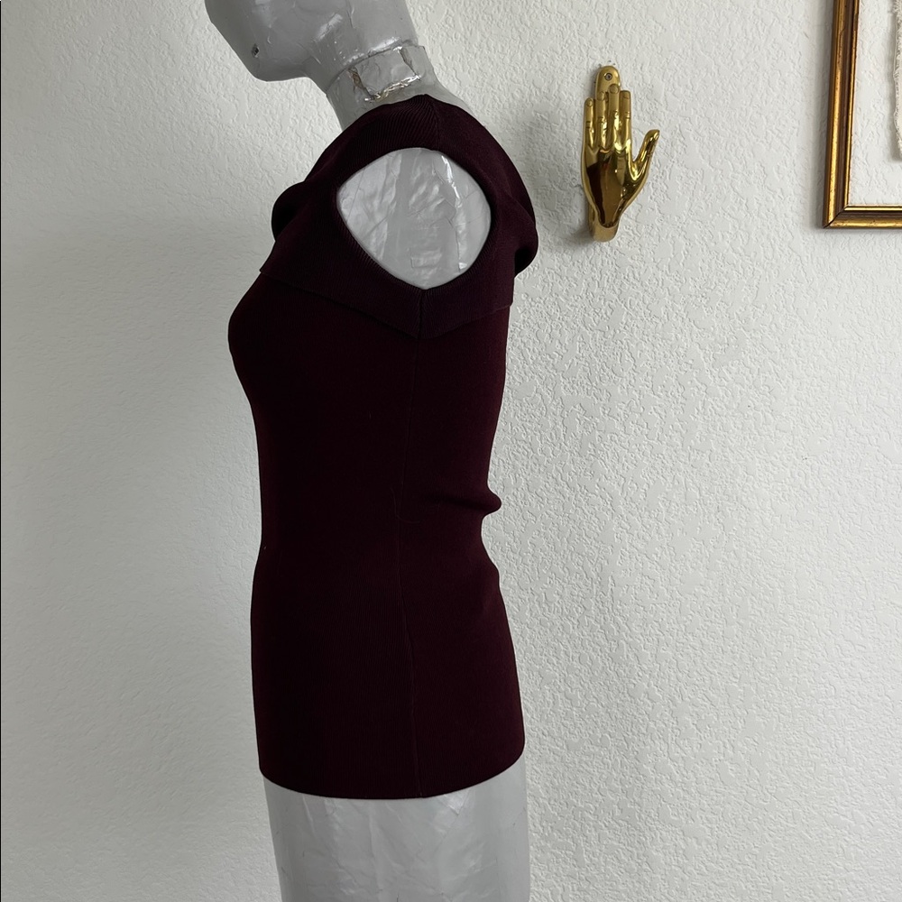 Reiss Dylan Ribbed Knit Off-the-Shoulder Top - Picture 3 of 10